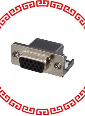 AHDF15A-KG-TAXB CONN DSUB HD RCPT 15POS R/A SLDR