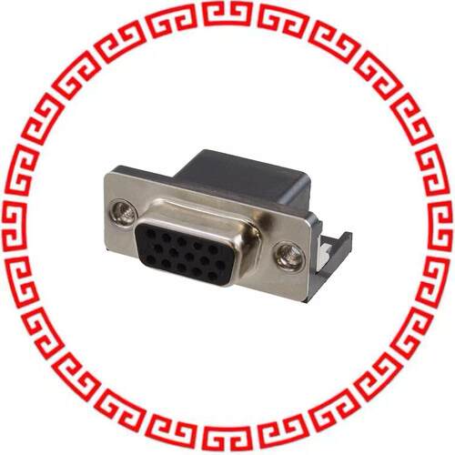 AHDF15A-KG-TAXB CONN DSUB HD RCPT 15POS R/A SLDR