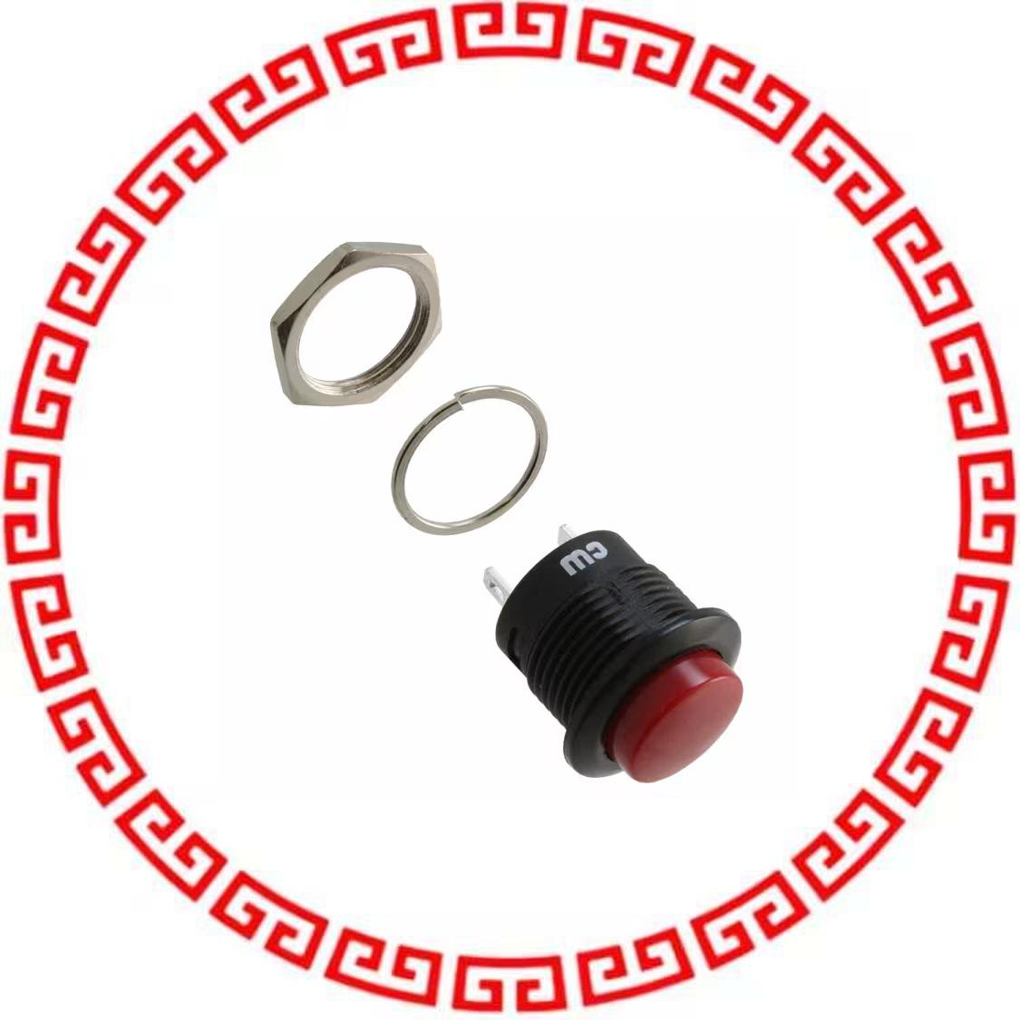 GPB507A05BR SWITCH PUSH SPST-NO 6A 125V