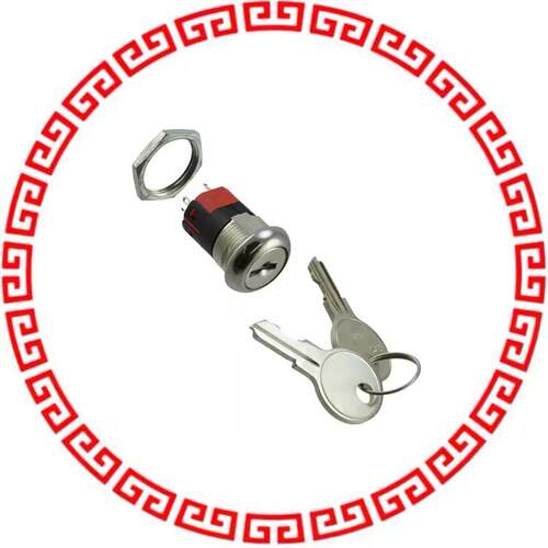 Y201132C203NQ SWITCH KEYLOCK 2POS DPDT 4A 125V