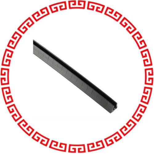 GEE62F-A-C0 GROMMET EDGE SLOT BLACK 1=100'