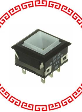 UB26KKW016G SWITCH PUSHBUTTON DPDT 5A 125V