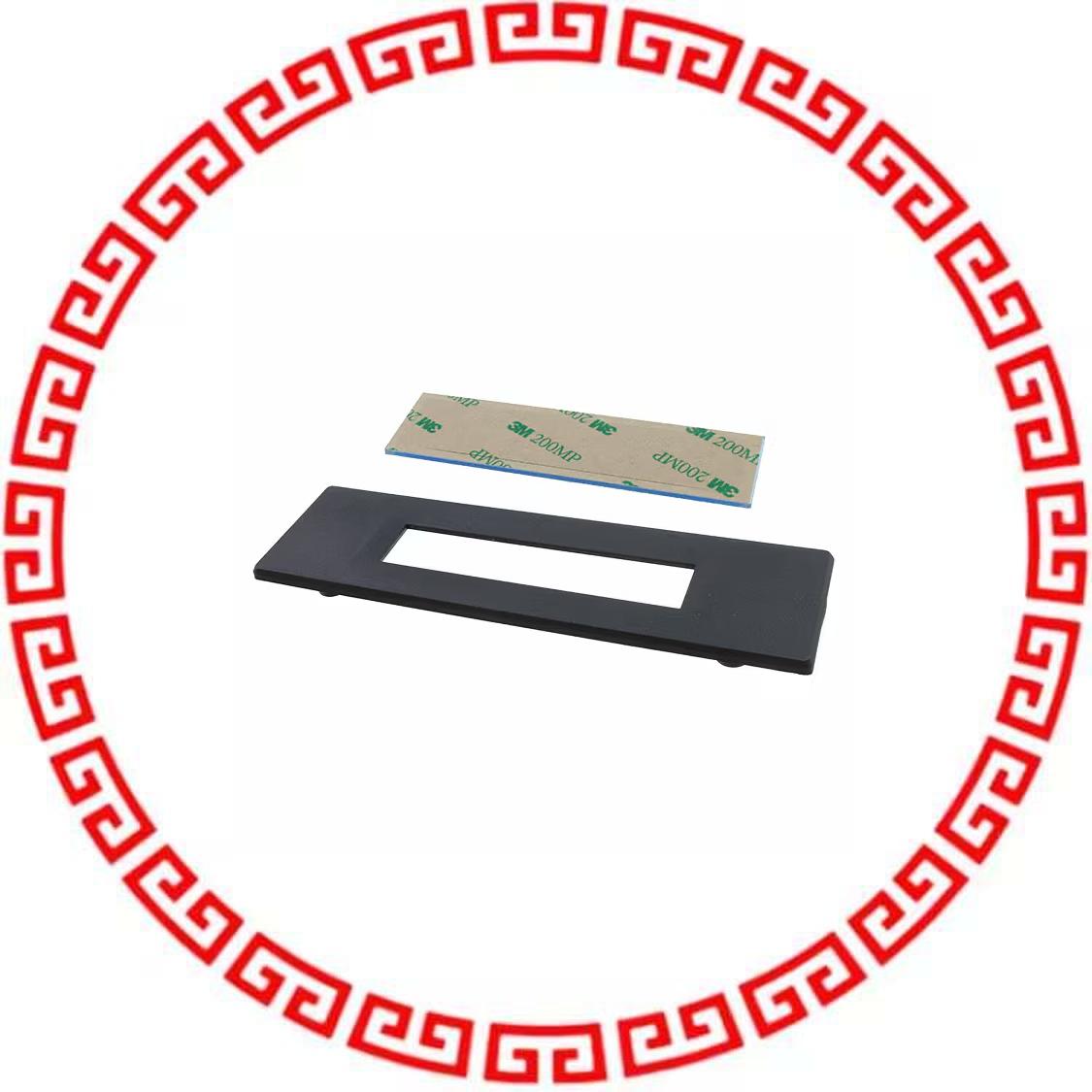 BEZ-202C-V1-W-OEM LCD DISPLAY BEZEL BLK W/CLR LENS