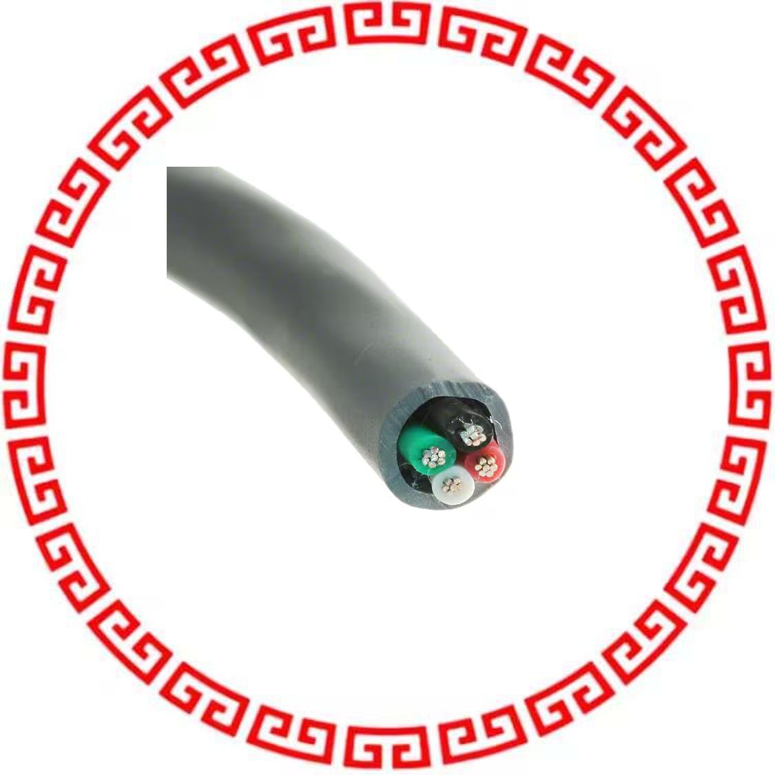 881804 SL005 CABLE 4COND 18AWG SLATE 100'