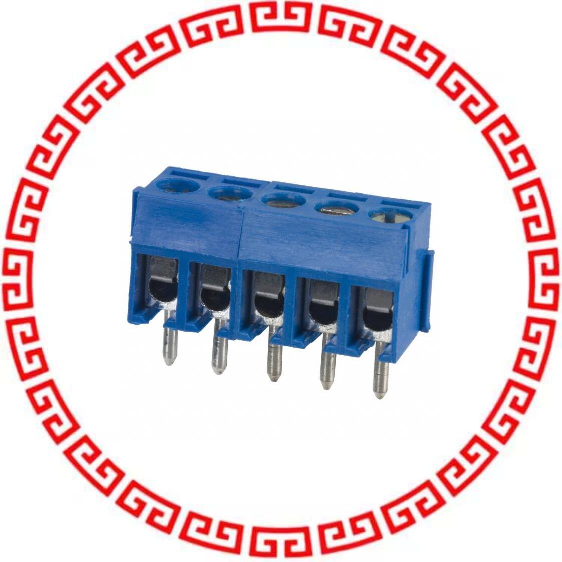 OSTTE050161 TERM BLOCK 3.5MM VERT 5POS PCB