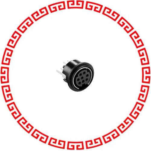MD-80SV CONN RCPT FMALE MINI DIN 8P SLDR