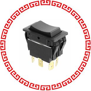 20A RVW46D1100 DPDT ROCKER 125V SWITCH