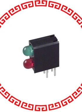 5530121F LED 2HI 3MM GREEN OVER RED PCMNT