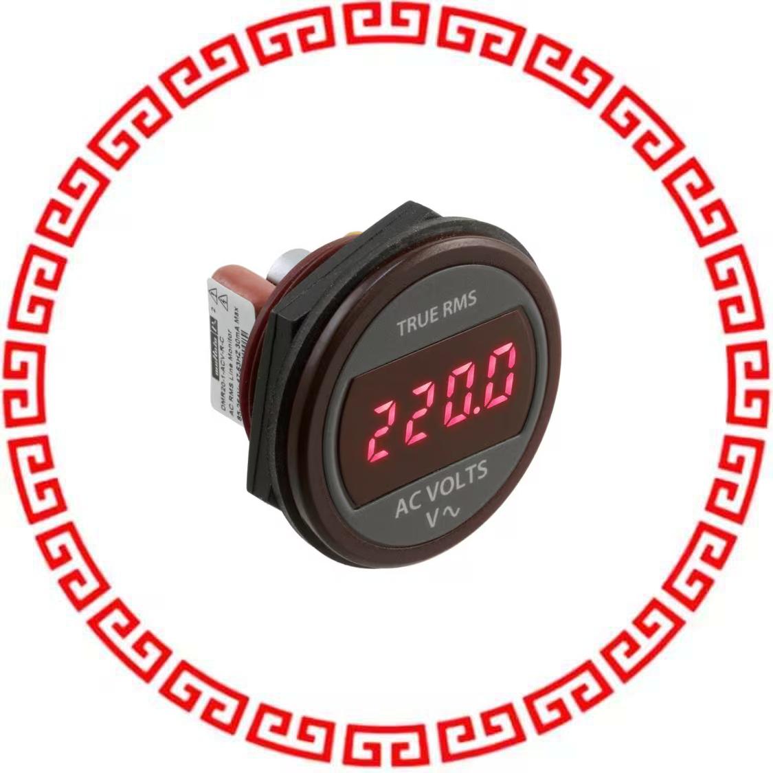 DMR20-1-ACV-R-C VOLTMETER 85-264VAC LED PNL MT