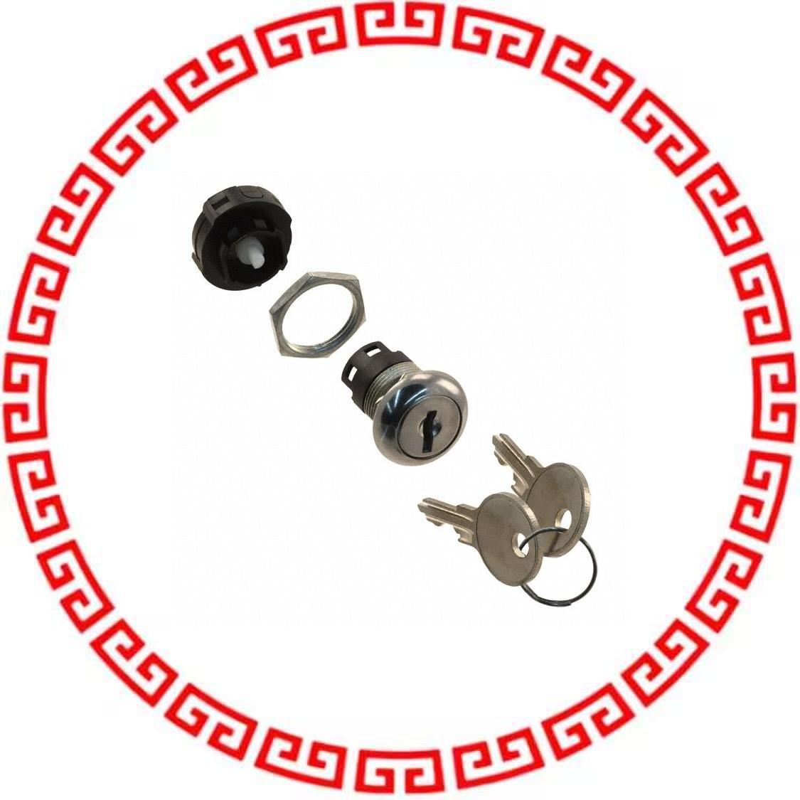 H100AA2F205NQ SWITCH KEYLCK 3POS SP3T 12A 125V