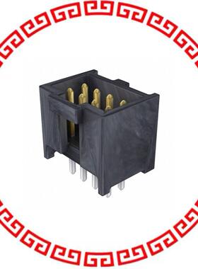 901301208 CONN HEADER 8POS .100 STR GOLD