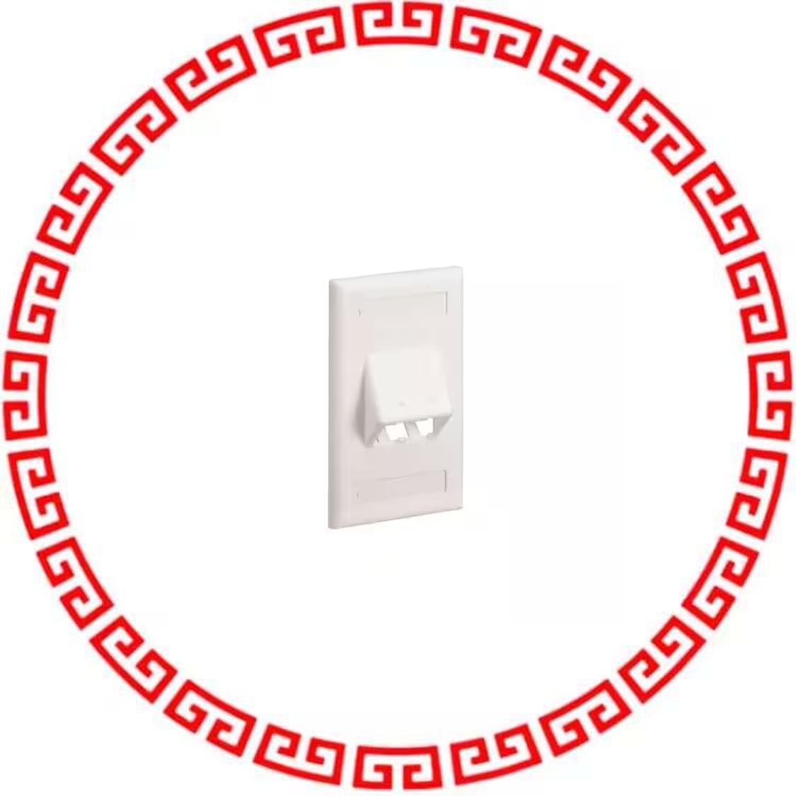 CFPSL2EIY FACEPLATE, 2 PORT, CLASSIC, SLOP