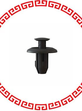 1301307 PUSH-IN RIVETS, BLACK, .236 IN H