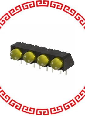5500307004F LED 5MM QUAD YELLOW PC MNT