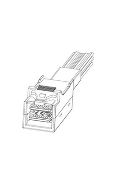 8US4-CB119-00-0.50《HD MiniSAS, ST-ST W/O SIDEBANDS, .5M》