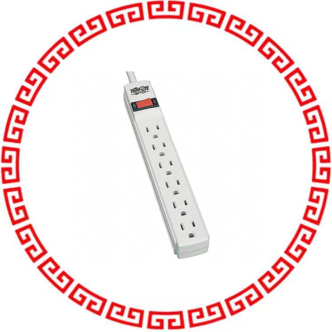 TLP602 SURGE SUPPRESSOR 6 OUT 2' CORD