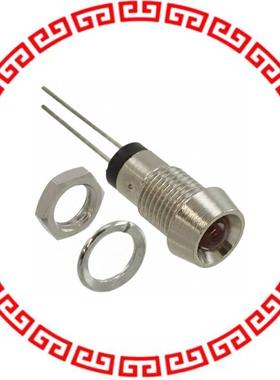 MPR5RD PNL MNT W/ WIRE 700NM 2MCD RED