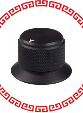 OESA-75-2-6 KNOB KNURLED W/SKRT 0.125 METAL