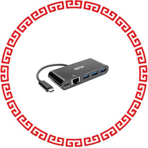 U460-003-3AGB-C USB-C TO ETHERNET ADAPTER WITH 3