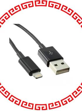 104-1030-BL-00200 LIGHTNING TO USB CABLE BLK 2M