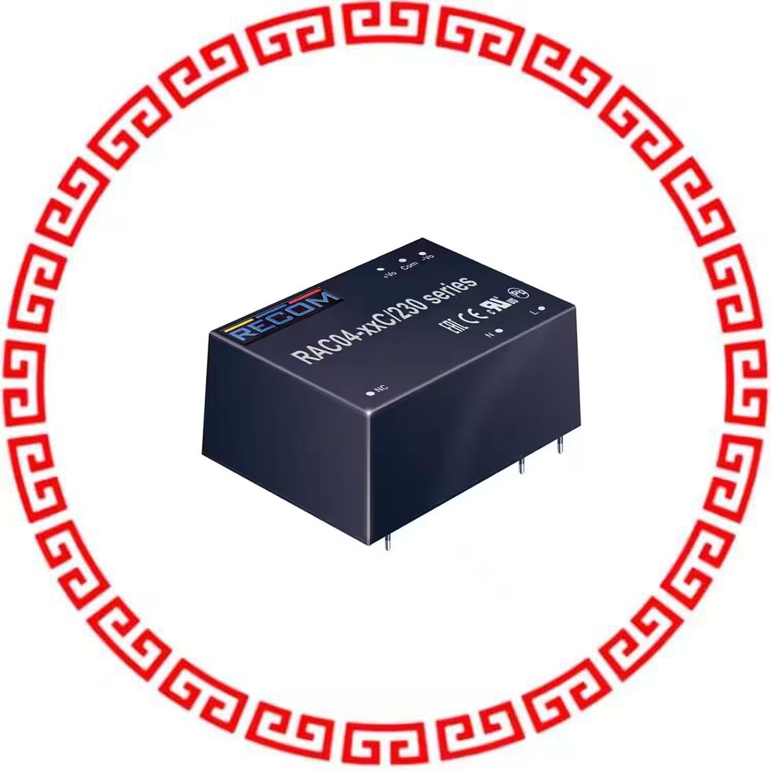 RAC04-12SC/230 AC/DC CONVERTER 12V 4W