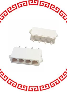 350833-4 CONN HEADER 4POS VERT .250 GOLD