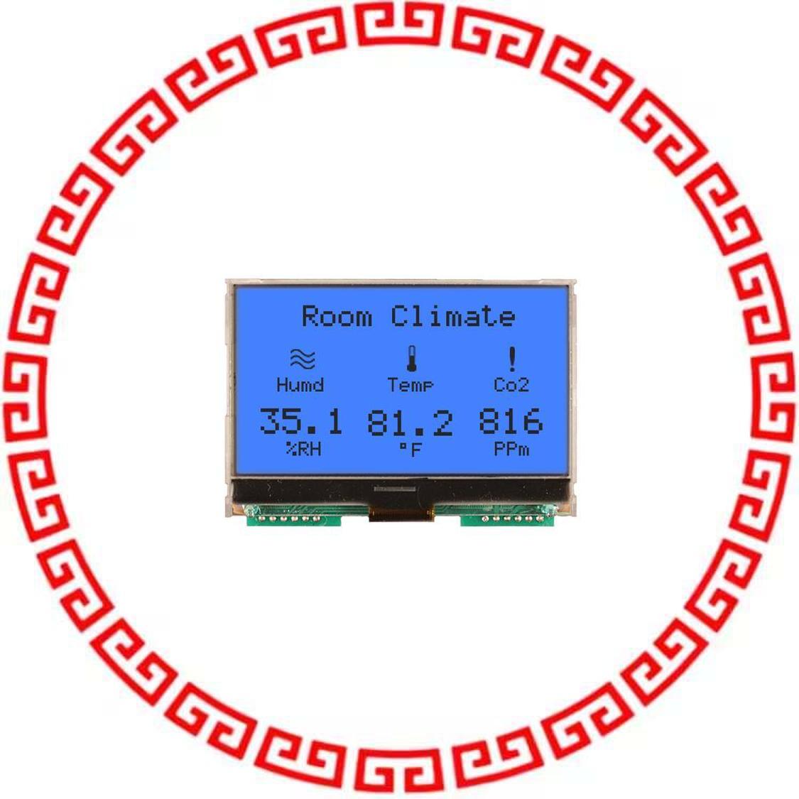 NHD-C12864A1Z-FSB-FBW-HTT LCD COG GRAPH 128X64 BLUE BKLT