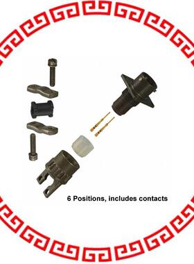 MS3120F-10-6P CONN RCPT MALE 6POS GOLD CRIMP