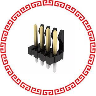 STR 416710026 GOLD 4POS HEADER CONN BKWY