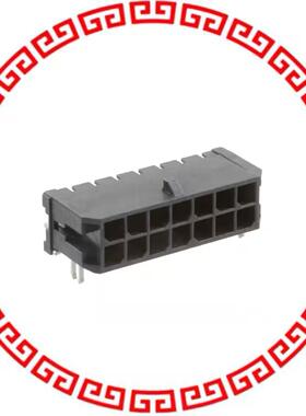 430451408 CONN HEADER 14POS 3MM RA GLD