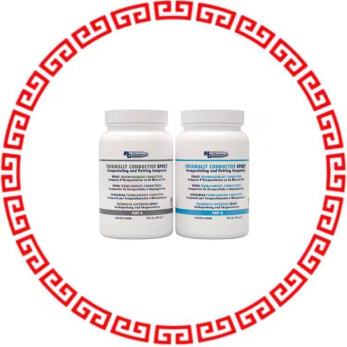 832TC-450ML POTTING COMPOUND BLK THER 450ML