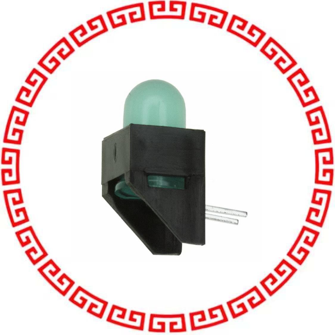 HLMP-4740-A00B2 LED 5MM GAP GRN RT ANGLE HOUSING