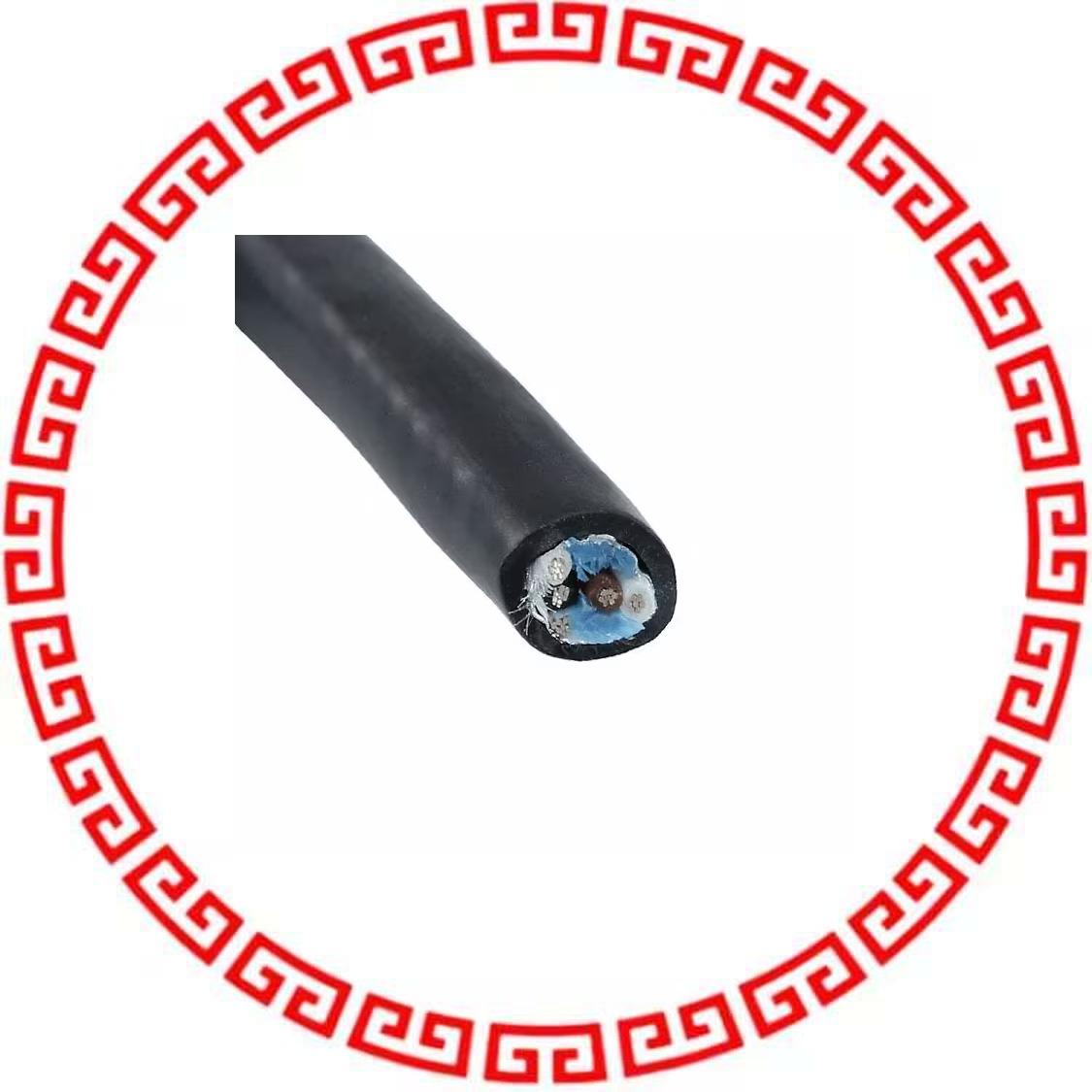 25492 BK005 MULTI-PAIR 4COND 24AWG BLK 100'