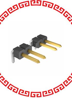 961108-5604-AR CONN HEADER R/A SGL 8POS GOLD