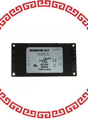 PAF600F280-24/T DC DC CONVERTER 14.4-28.8V 600W