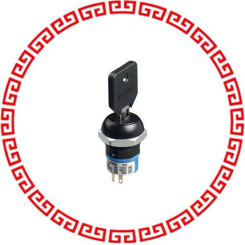 LK6HGB126M3 SWITCH KEYLOCK 3POS DP3T 4A 125V
