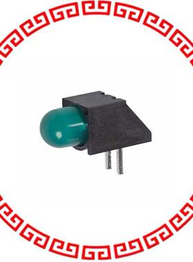 5500707F LED 5MM 5V RT ANGLE GREEN PC MNT