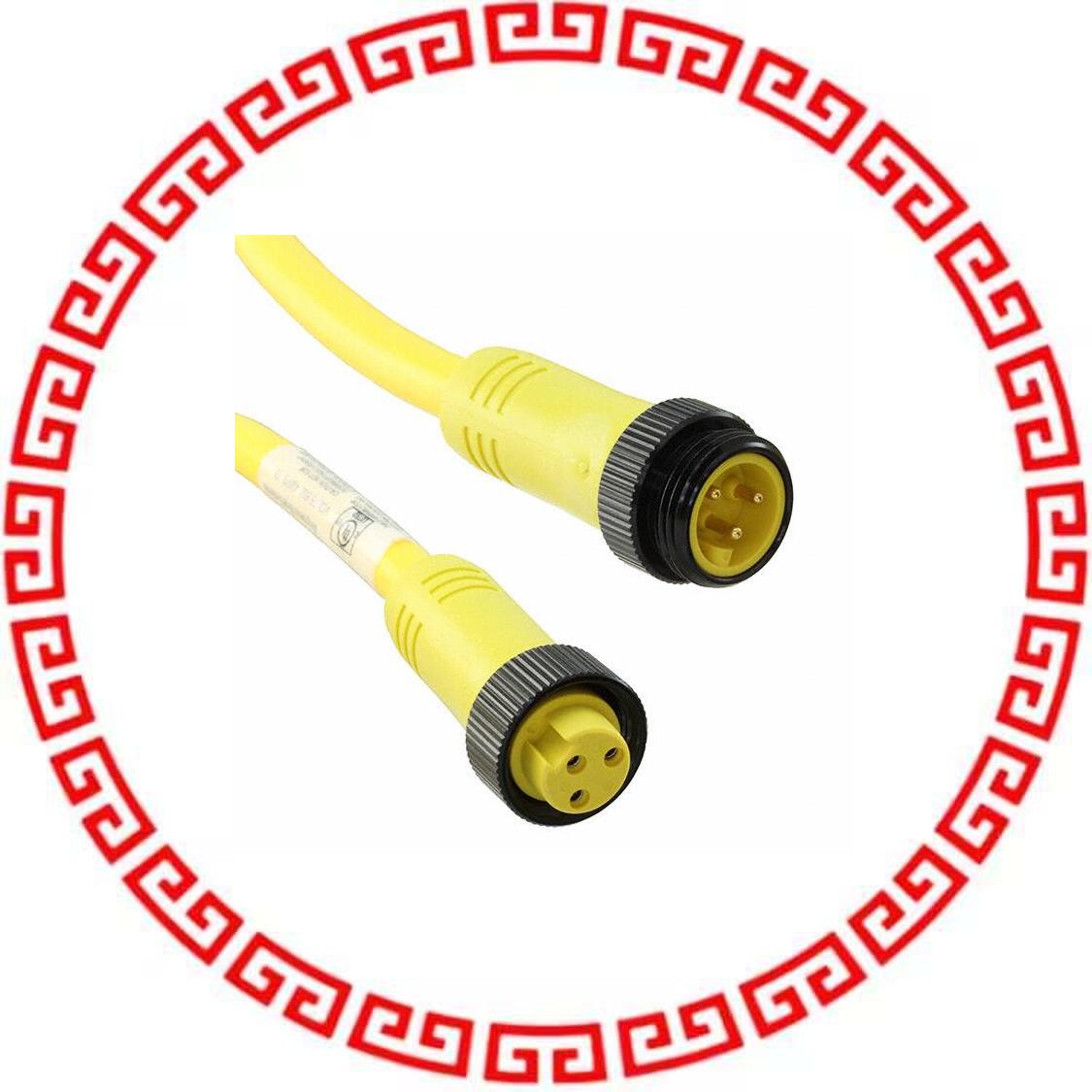 MN37A4AC01M020 CBL FMALE TO MALE 3POS 6.56'