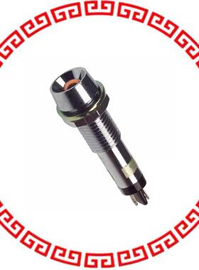 6072312120F LED PNL MT 7MM 6V CHROME YEL