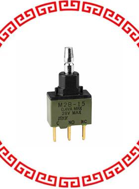 M2B15BA5G03 SWITCH PUSH SPDT 0.4VA 28V