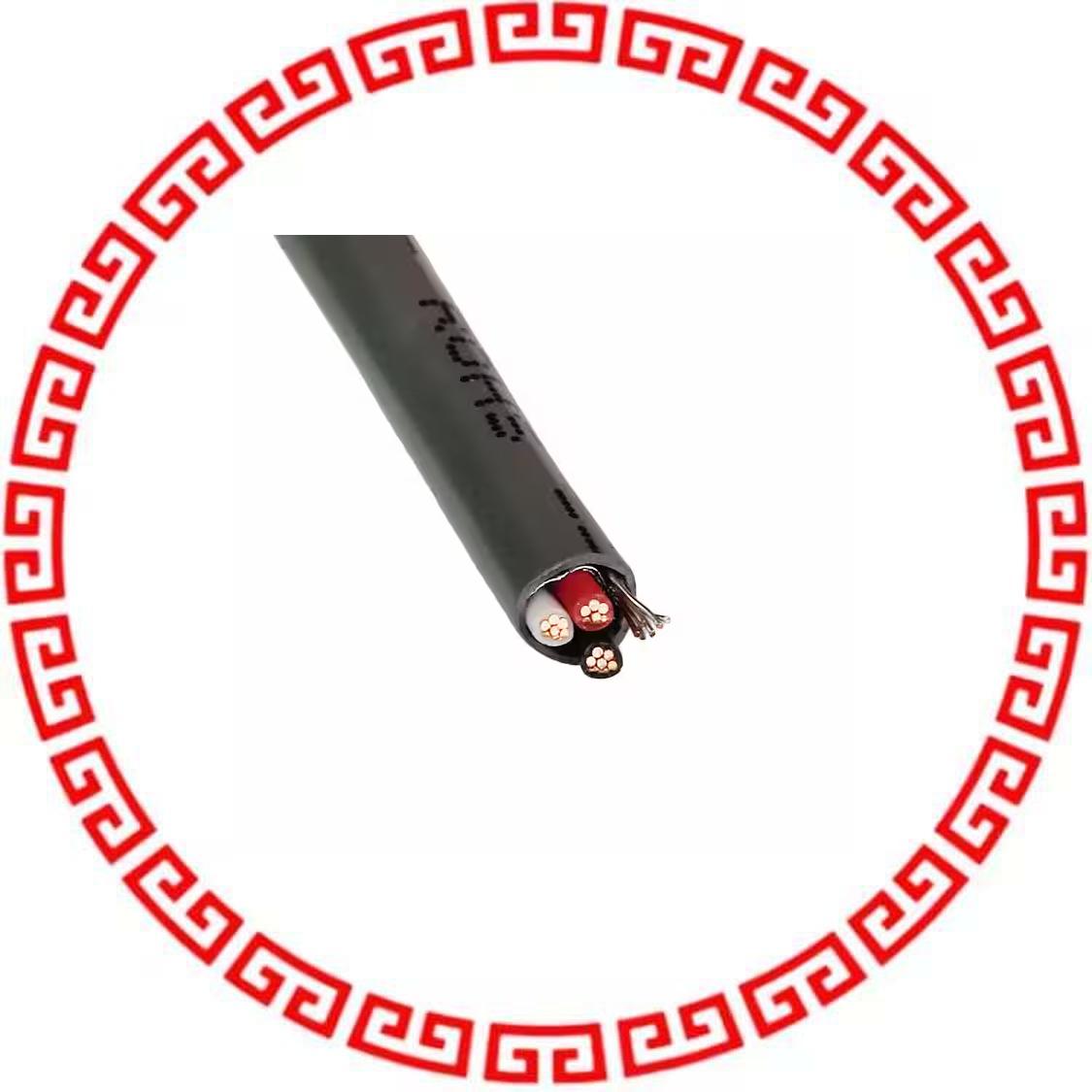 C0761A.41.10 CABLE 3COND 22AWG GRY SHLD 1000'