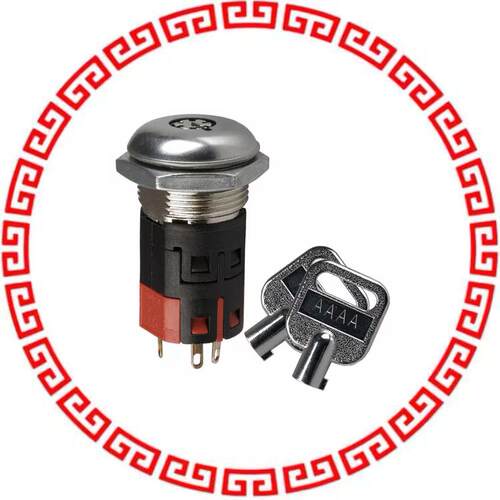 Y101132W203NQ SWITCH KEYLOCK 2POS SPDT 4A 125V