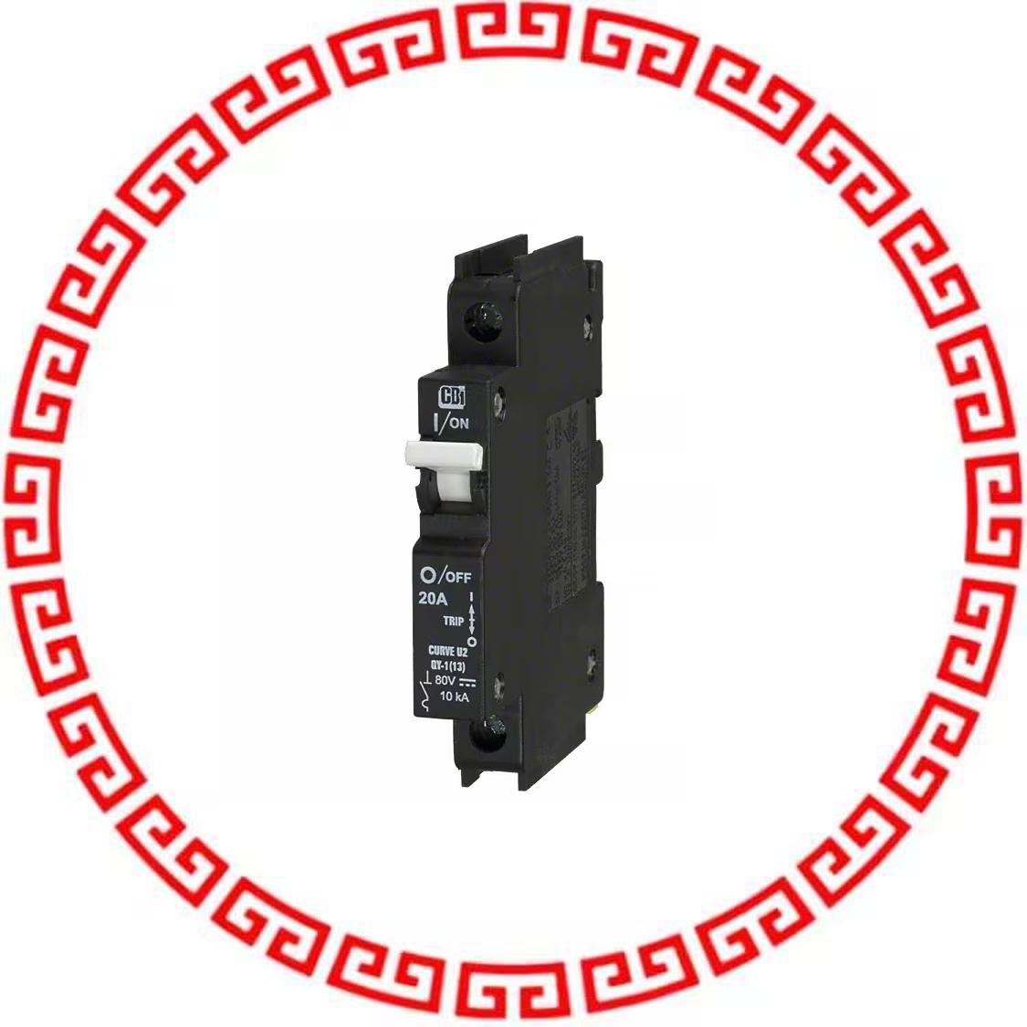 C20A1P-80VDC CIR BRKR MAG-HYDR 20A 80VDC