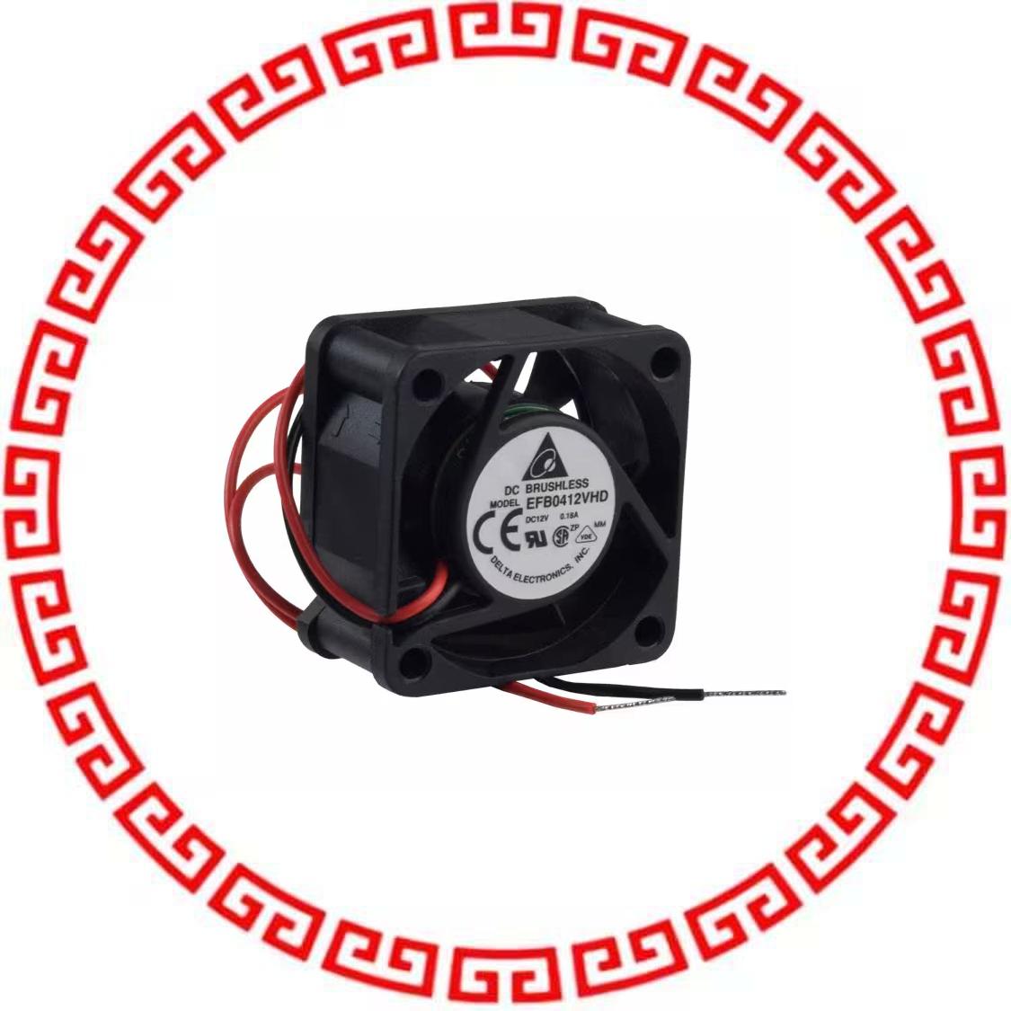 EFB0412VHD FAN AXIAL 40X20MM 12VDC WIRE