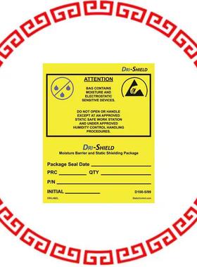 DRILABEL LABEL MOISTURE WARN 4