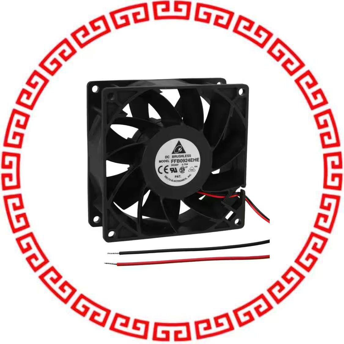 FFB0924EHE FAN AXIAL 92X38MM 24VDC WIRE