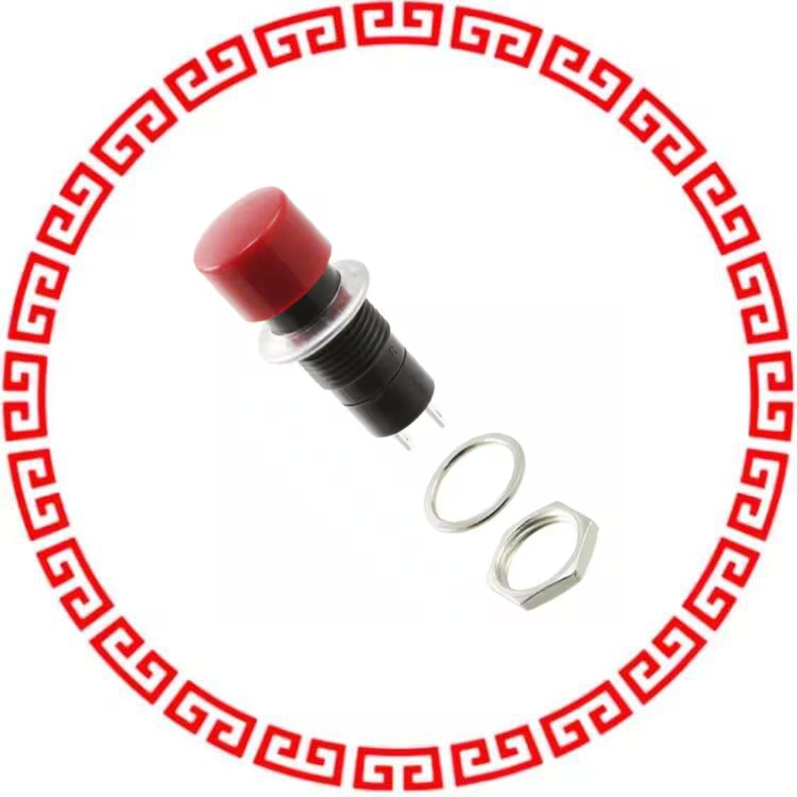 PS1040ARED SWITCH PUSH SPST-NO 3A 125V