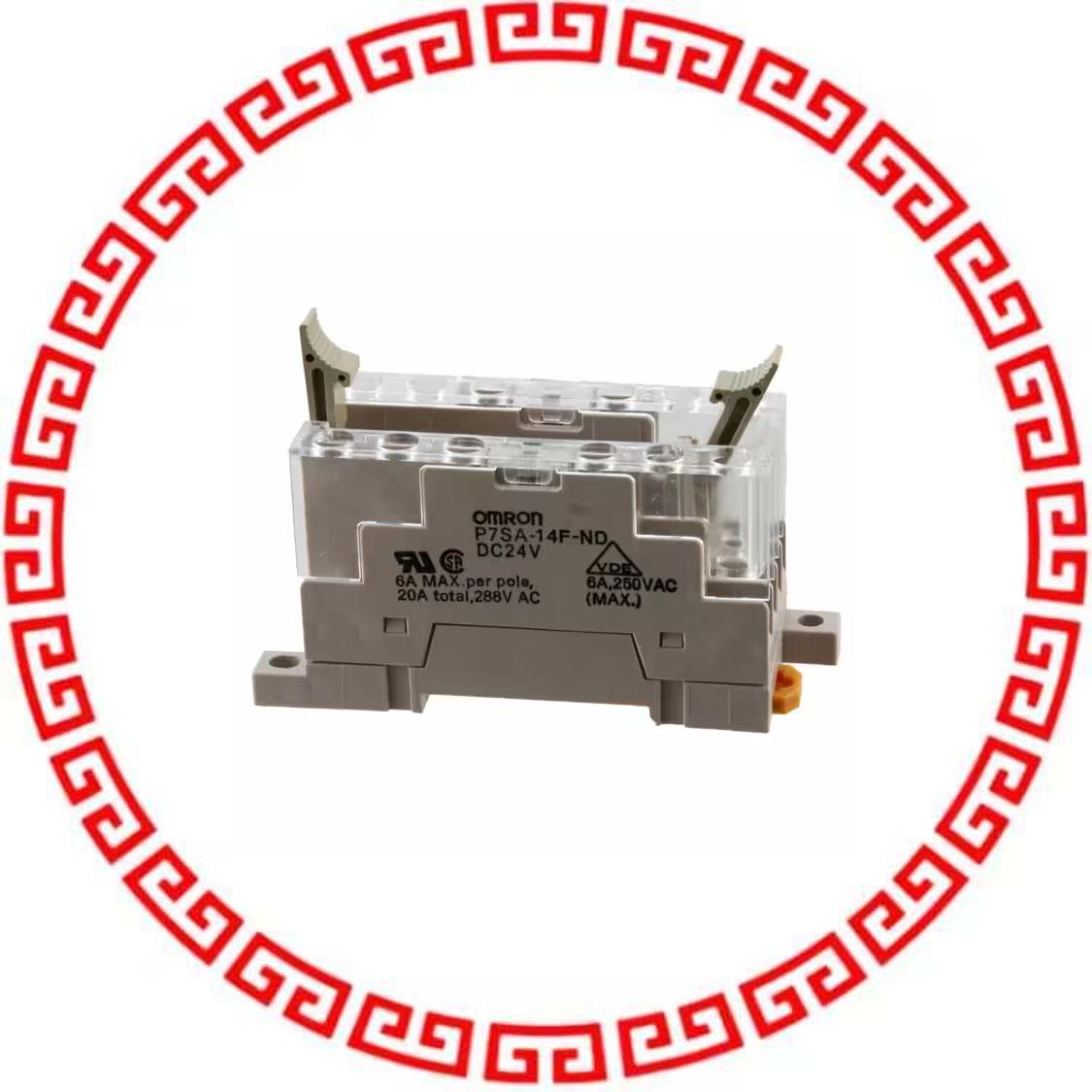 P7SA-14F-ND DC24 RELAY SOCKET 14 POS DIN RAIL