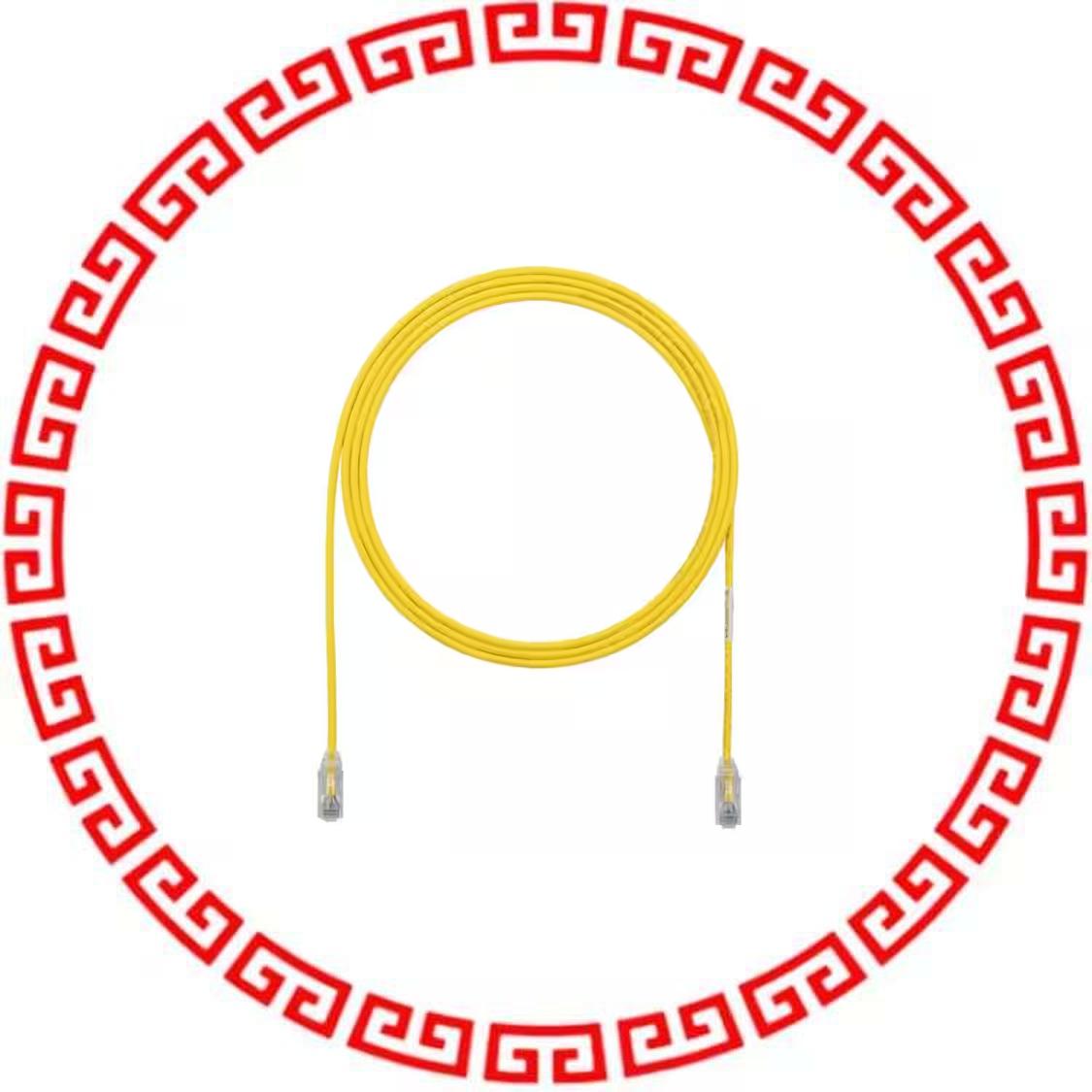 UTP28SP8INYL COPPER PATCH CORD, CATEGORY 6 PE