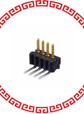 5-104186-1 CONN HEADER 4POS R/A GOLD T/H